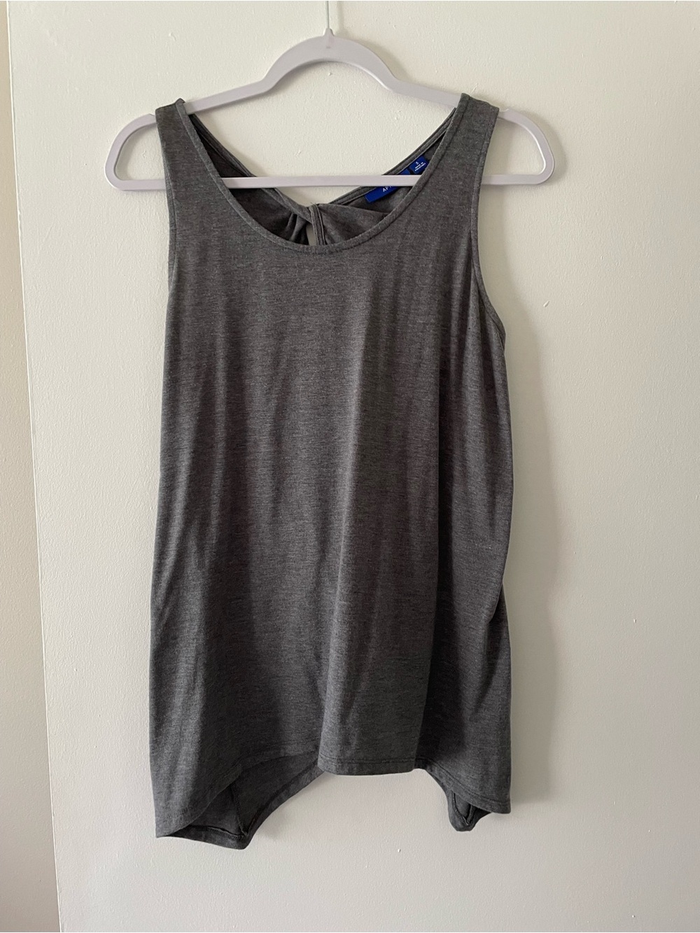 Apt. 9 Charcoal Gray Twist-Back Tank Top